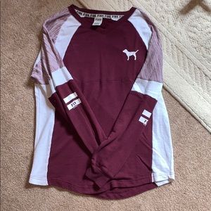 PINK Maroon Long Sleeve